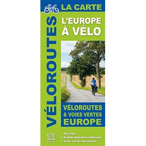 Collectif L'Europe à vélo, la carte: Véloroutes et voies vertes en Europe - Publicité Collectif L'Europe à vélo, la carte: Véloroutes et voies vertes en Europe - Publicité