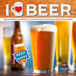 I Love Beer Calendrier mural mensuel carré 2026 30,5 x 61 cm Sans plastique BrownTrout Boissons humoristiques amusantes - Publicité I Love Beer Calendrier mural mensuel carré 2026 30,5 x 61 cm Sans plastique BrownTrout Boissons humoristiques amusantes - Publicité