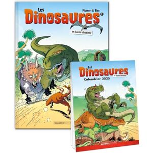 Les Dinosaures en BD tome 01 + calendrier 2025 offert - Publicité Les Dinosaures en BD tome 01 + calendrier 2025 offert - Publicité