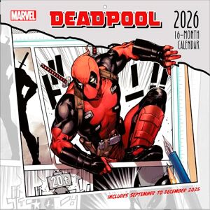 Deadpool 2026 Square Calendar - Publicité Deadpool 2026 Square Calendar - Publicité