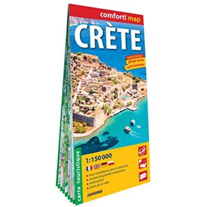 Crète 1/150.000 (carte grand format laminée) - Publicité Crète 1/150.000 (carte grand format laminée) - Publicité