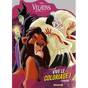 Collectif Disney Vilains – Vive le coloriage ! – Livre de coloriage avec stickers – Dès 4 ans - Publicité Collectif Disney Vilains – Vive le coloriage ! – Livre de coloriage avec stickers – Dès 4 ans - Publicité