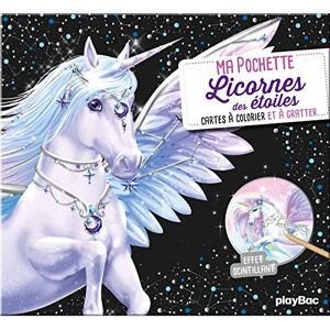 Ma pochette Licornes des étoiles Cartes à gratter et à colorier - Publicité Ma pochette Licornes des étoiles Cartes à gratter et à colorier - Publicité