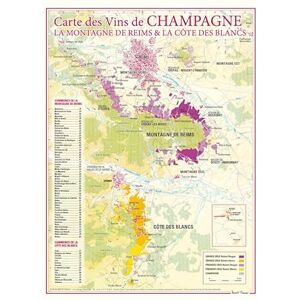 Benoit France Carte des vins de Champagne ""la montagne de Reims - Publicité Benoit France Carte des vins de Champagne ""la montagne de Reims - Publicité