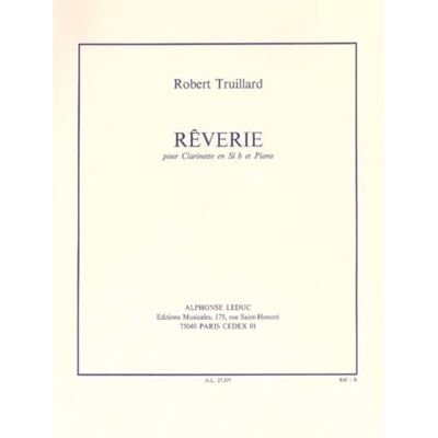 Truillard, Robert (c Robert truillard: reverie (clarinet/piano) - Publicité Truillard, Robert (c Robert truillard: reverie (clarinet/piano) - Publicité