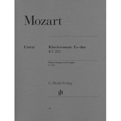 Wolfgang Amadeus Mozart Sonate K282(189g) Mib Maj. Piano - Publicité Wolfgang Amadeus Mozart Sonate K282(189g) Mib Maj. Piano - Publicité