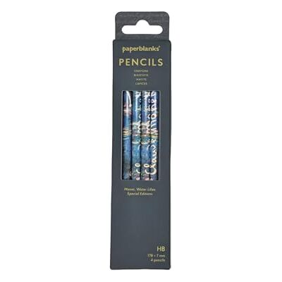 Paperblanks Crayon Monet, Nénuphars PACK DE 4 - Publicité Paperblanks Crayon Monet, Nénuphars PACK DE 4 - Publicité