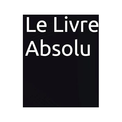 Inconnu Le Livre Absolu - Publicité Inconnu Le Livre Absolu - Publicité