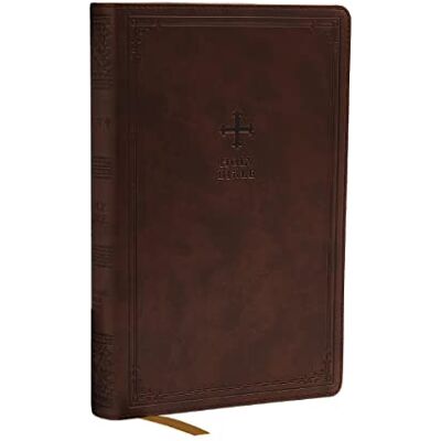 Catholic Bible Press NRSV Catholic Edition Gift Bible, Brown Leathersoft (Comfort Print, Holy Bible, Complete Catholic Bible, NRSV CE): Holy Bible - Publicité Catholic Bible Press NRSV Catholic Edition Gift Bible, Brown Leathersoft (Comfort Print, Holy Bible, Complete Catholic Bible, NRSV CE): Holy Bible - Publicité