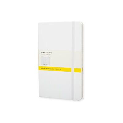 Moleskine Carnet de Notes Classique Papier Quadrillé Journal Couverture Rigide et Fermeture par Elastique Couleur Blanche Taille Format de Poche 9 x 14 cm 192 Pages - Publicité Moleskine Carnet de Notes Classique Papier Quadrillé Journal Couverture Rigide et Fermeture par Elastique Couleur Blanche Taille Format de Poche 9 x 14 cm 192 Pages - Publicité