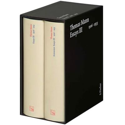 Mann, Thomas Essays III 1926-1933: Text und Kommentar in einer Kassette - Publicité Mann, Thomas Essays III 1926-1933: Text und Kommentar in einer Kassette - Publicité