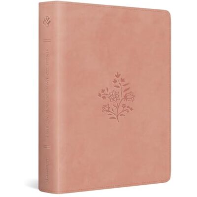 ESV Holy Bible: English Standard Version, Blush Rose Trutone, Wildflower Design, Single Column Journaling With Ribbon Marker - Publicité ESV Holy Bible: English Standard Version, Blush Rose Trutone, Wildflower Design, Single Column Journaling With Ribbon Marker - Publicité