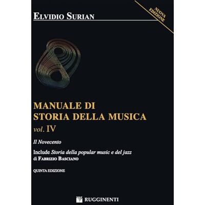 Surian, Elvidio Manuale Di Storia Della Musica Vol. 4 - Publicité Surian, Elvidio Manuale Di Storia Della Musica Vol. 4 - Publicité