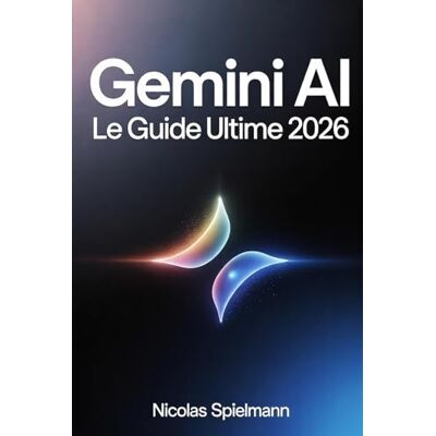 Spielmann, Nicolas Gemini AI — Le Guide Ultime 2026: 50+ prompts prêts à l'emploi pour Workspace, NotebookLM, Android et Deep Research — devenez power user en 30 jours - Publicité Spielmann, Nicolas Gemini AI — Le Guide Ultime 2026: 50+ prompts prêts à l'emploi pour Workspace, NotebookLM, Android et Deep Research — devenez power user en 30 jours - Publicité