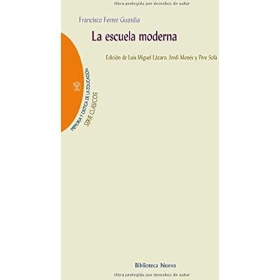 Guardia, Francisco Ferrer La escuela moderna / The modern school - Publicité Guardia, Francisco Ferrer La escuela moderna / The modern school - Publicité