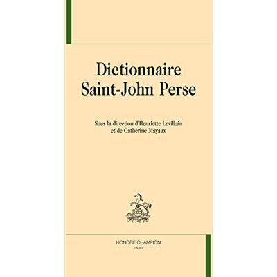 Collectif Dictionnaire Saint-John Perse - Publicité Collectif Dictionnaire Saint-John Perse - Publicité