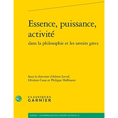 Collectif Essence, puissance, activité - Publicité Collectif Essence, puissance, activité - Publicité