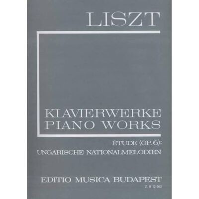 Divers, Auteurs Etude op 6 ungarische nationalmelodien, buch der piano - Publicité Divers, Auteurs Etude op 6 ungarische nationalmelodien, buch der piano - Publicité