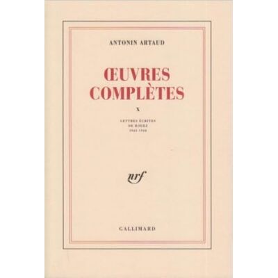 Artaud, Antonin Oeuvres complètes, tome 10 - Publicité Artaud, Antonin Oeuvres complètes, tome 10 - Publicité