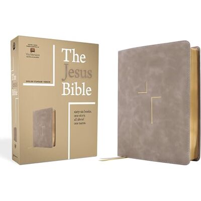 Zondervan The Jesus Bible, ESV Edition, Leathersoft, Stone - Publicité Zondervan The Jesus Bible, ESV Edition, Leathersoft, Stone - Publicité