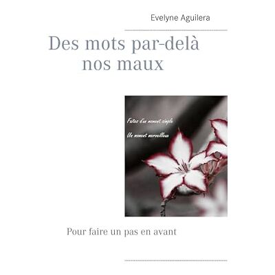 Aguilera, Evelyne Des mots par-delà nos maux: Pour faire un pas en avant - Publicité Aguilera, Evelyne Des mots par-delà nos maux: Pour faire un pas en avant - Publicité