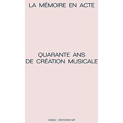 Collectif La mémoire en acte - Publicité Collectif La mémoire en acte - Publicité