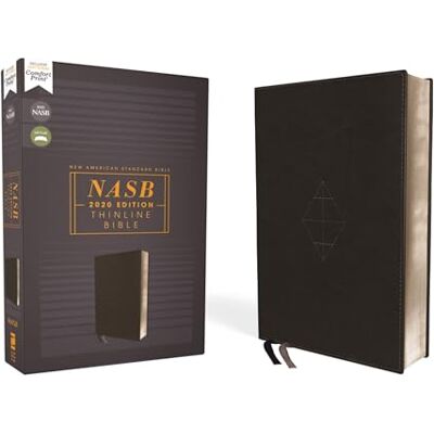 Zondervan NASB, Thinline Bible, Leathersoft, Black, Red Letter, 2020 Text, Comfort Print - Publicité Zondervan NASB, Thinline Bible, Leathersoft, Black, Red Letter, 2020 Text, Comfort Print - Publicité