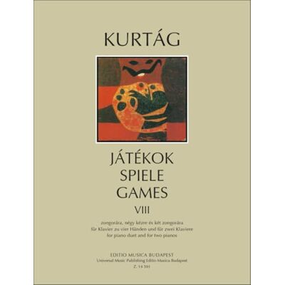 Gyorgy, Kurtag Jatekok Games Spiele 8. Duo pour Pianos. Publicité Gyorgy, Kurtag Jatekok Games Spiele 8. Duo pour Pianos. Publicité