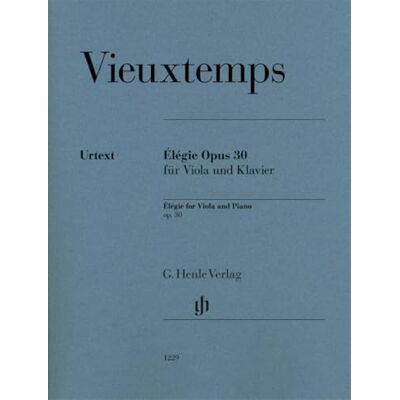 Vieuxtemps, Henry Elégie Opus 30 Alto /Piano - Publicité Vieuxtemps, Henry Elégie Opus 30 Alto /Piano - Publicité