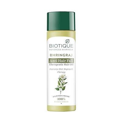 Biotique Bio bhringraj huile thérapeutique pour la chute des cheveux 120ml (pack de 2) - Publicité Biotique Bio bhringraj huile thérapeutique pour la chute des cheveux 120ml (pack de 2) - Publicité