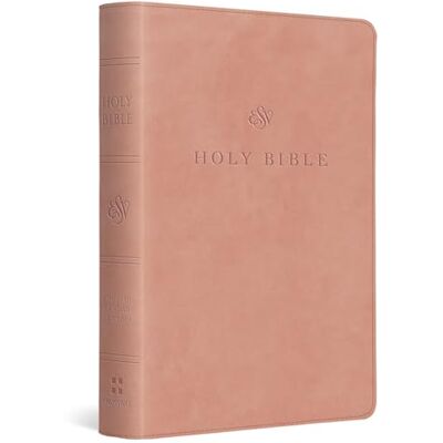 ESV Holy Bible: English Standard Version, Trutone, Blush Rose, Large Print Compact Bible With Ribbon Marker - Publicité ESV Holy Bible: English Standard Version, Trutone, Blush Rose, Large Print Compact Bible With Ribbon Marker - Publicité