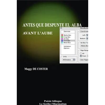 De, Coster maggy Avant l'Aube Antes Que Despunte El Alba - Publicité De, Coster maggy Avant l'Aube Antes Que Despunte El Alba - Publicité