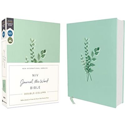 Zondervan NIV, Journal the Word Bible (Perfect for Note-Taking), Double-Column, Cloth over Board, Teal, Red Letter, Comfort Print: Reflect, Take Notes, or Create Art Next to Your Favorite Verses - Publicité Zondervan NIV, Journal the Word Bible (Perfect for Note-Taking), Double-Column, Cloth over Board, Teal, Red Letter, Comfort Print: Reflect, Take Notes, or Create Art Next to Your Favorite Verses - Publicité