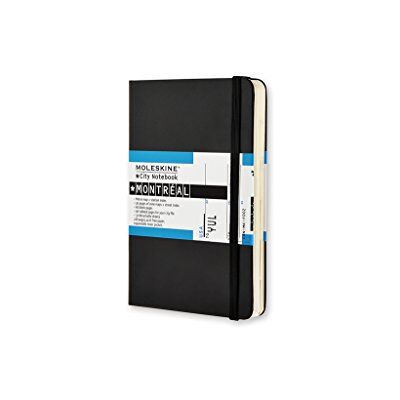 Moleskine City Notebook MONTRÉAL Couverture rigide noire 9 x 14 cm - Publicité Moleskine City Notebook MONTRÉAL Couverture rigide noire 9 x 14 cm - Publicité