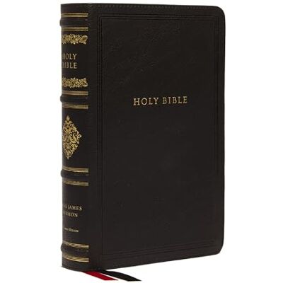 Thomas Nelson KJV Large Print Reference Bible, Black Leathersoft, Red Letter, Comfort Print (Sovereign Collection): Holy Bible, King James Version - Publicité Thomas Nelson KJV Large Print Reference Bible, Black Leathersoft, Red Letter, Comfort Print (Sovereign Collection): Holy Bible, King James Version - Publicité
