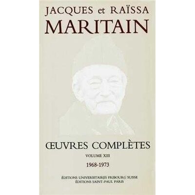 Maritain, Jacques Oeuvres complètes - Publicité Maritain, Jacques Oeuvres complètes - Publicité