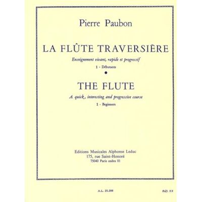 Paubon, Pierre (comp FLUTE TRAVERSIERE VOLUME 1:DEBUTANTS - Publicité Paubon, Pierre (comp FLUTE TRAVERSIERE VOLUME 1:DEBUTANTS - Publicité