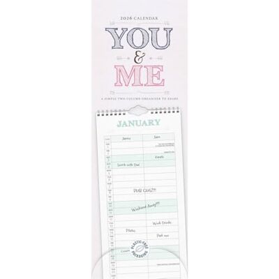 Carousel Calendars Carousel Worldwide, You and Me Agenda fin 2026 - Publicité Carousel Calendars Carousel Worldwide, You and Me Agenda fin 2026 - Publicité