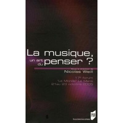 PUR MUSIQUE UN ART DU PENSER? - Publicité PUR MUSIQUE UN ART DU PENSER? - Publicité