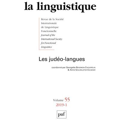 Collectif linguistique 2019, vol. 55 (1): Les judéo-langues - Publicité Collectif linguistique 2019, vol. 55 (1): Les judéo-langues - Publicité