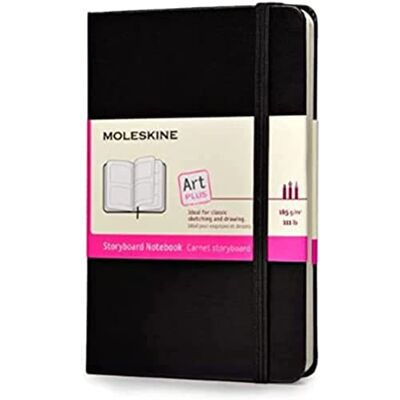 Moleskine Carnet story-board Format de poche Couverture rigide noire 9 x 14 cm - Publicité Moleskine Carnet story-board Format de poche Couverture rigide noire 9 x 14 cm - Publicité