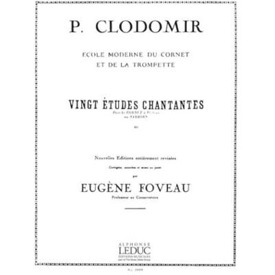 Clodomir, Pierre (co 20 ETUDES CHANTANTES CORNET - Publicité Clodomir, Pierre (co 20 ETUDES CHANTANTES CORNET - Publicité