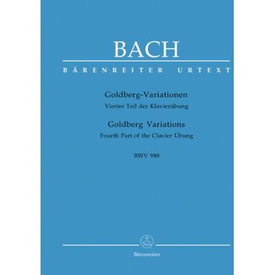 Bach Js Variations Goldberg BWV 988 --- Piano - Publicité Bach Js Variations Goldberg BWV 988 --- Piano - Publicité