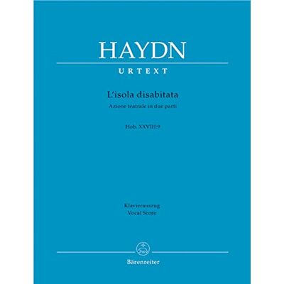 BARENREITER HAYDN J. L'ISOLA DISABITATA HOB. XXVIII:9 CHANT, PIANO - Publicité BARENREITER HAYDN J. L'ISOLA DISABITATA HOB. XXVIII:9 CHANT, PIANO - Publicité
