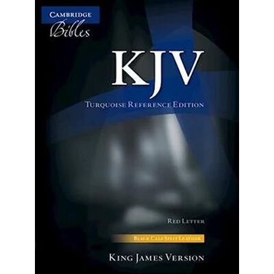 Cambridge Bible KJV Turquoise Reference Bible, Black Calf Split Leather, Red-letter Text, KJ674:XR - Publicité Cambridge Bible KJV Turquoise Reference Bible, Black Calf Split Leather, Red-letter Text, KJ674:XR - Publicité