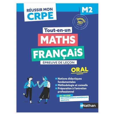 Morel, Anne-Rozenn Réussir mon CRPE Français Maths Admission concours M2 oral 2027-2028 - Publicité Morel, Anne-Rozenn Réussir mon CRPE Français Maths Admission concours M2 oral 2027-2028 - Publicité