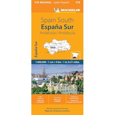 Michelin Spain, Andalucia Map - Publicité Michelin Spain, Andalucia Map - Publicité