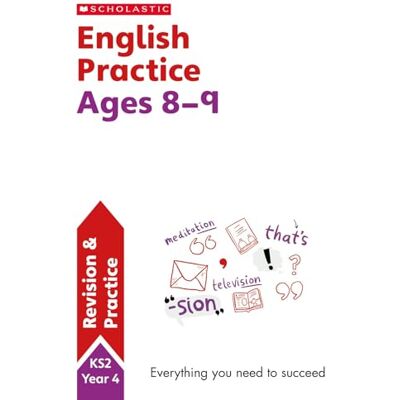 Scholastic English practice book for ages 8-9 (Year 4). Perfect for Home Learning. (100 Practice Activities) - Publicité Scholastic English practice book for ages 8-9 (Year 4). Perfect for Home Learning. (100 Practice Activities) - Publicité