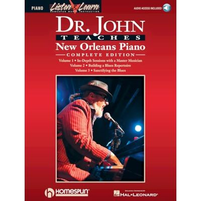 Dr., John Dr. John Teaches New Orleans Piano Complete Ed.. Comprend Enregistrement(s) en ligne - Publicité Dr., John Dr. John Teaches New Orleans Piano Complete Ed.. Comprend Enregistrement(s) en ligne - Publicité