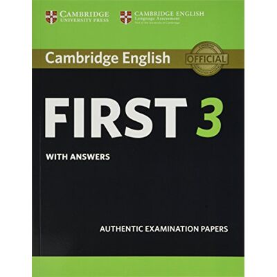 Tbd Cambridge English First 3 Student's Book with Answers - Publicité Tbd Cambridge English First 3 Student's Book with Answers - Publicité